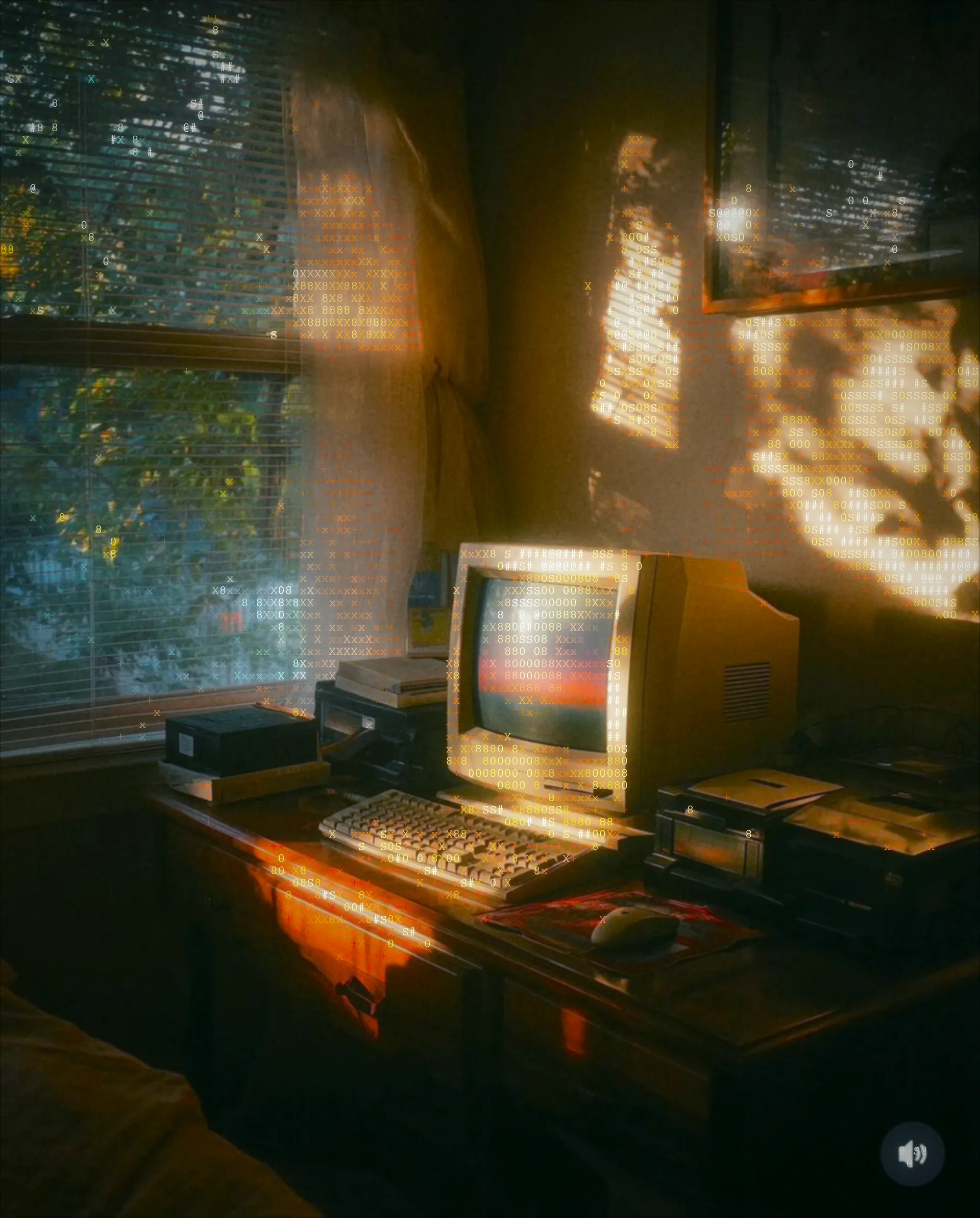 Retro computer workstation
